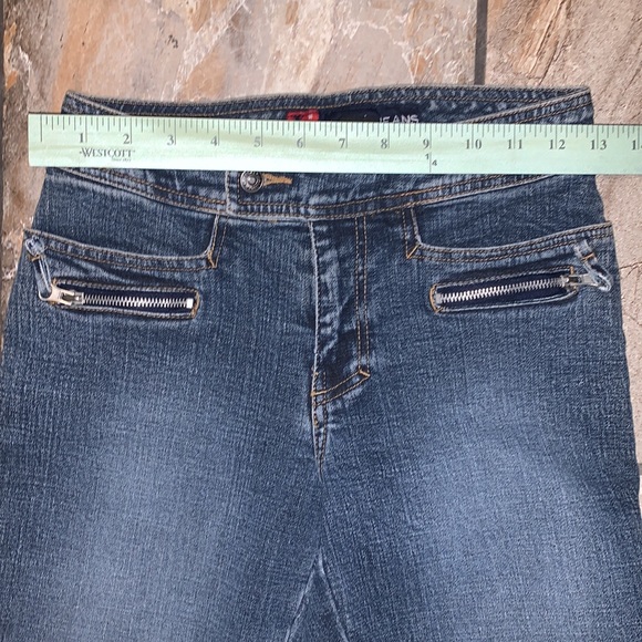 Denim Wide Leg Capri Pants - Picture 10 of 11